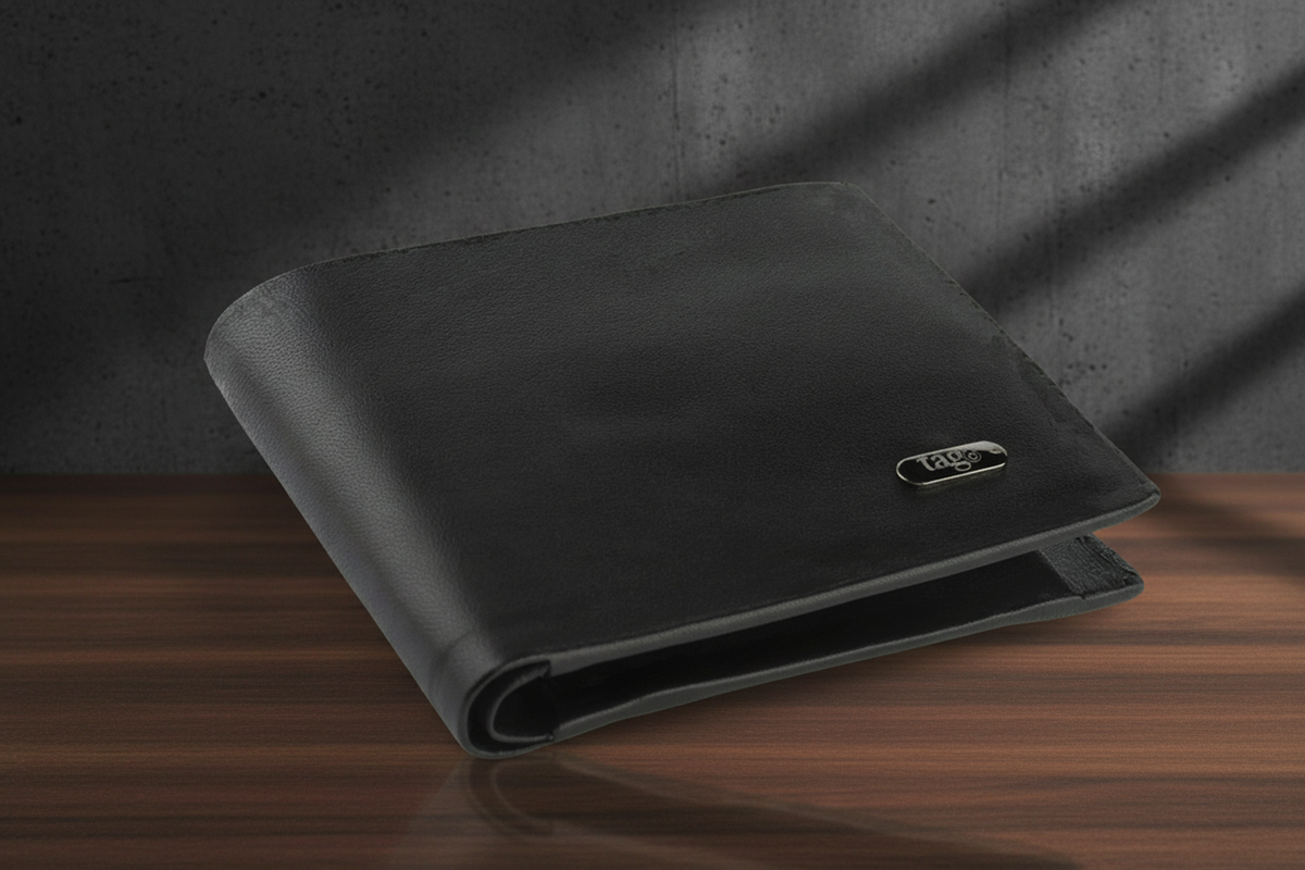 Smart Leather Bifold Wallet – Bluetooth GPS Tracker & RFID Protection for Men – product image 2