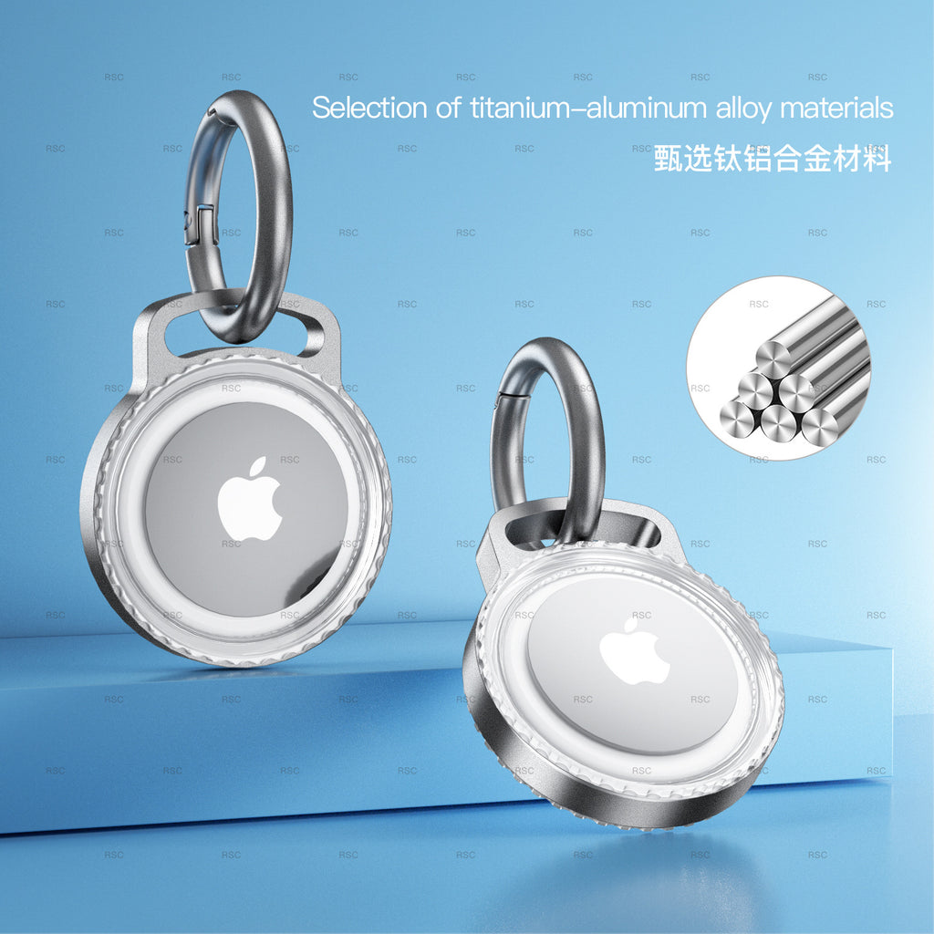 Alloy Protective Keychain Case Compatible with AirTag