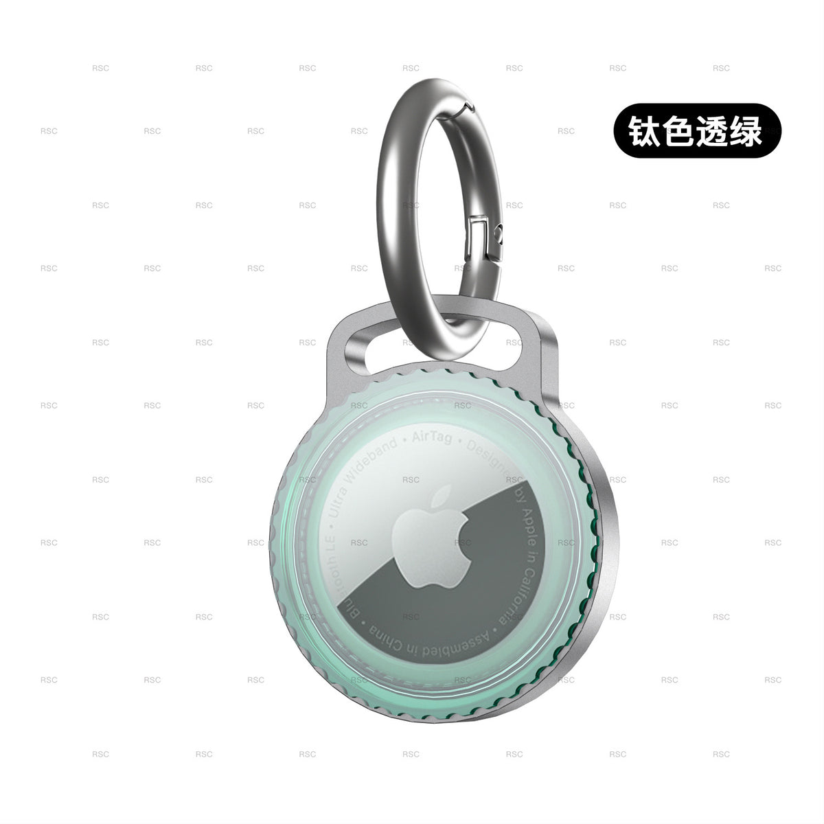 Alloy Protective Keychain Case Compatible with AirTag