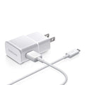 Samsung OEM 2-Amp Adapter with 5-Feet Micro USB Data Sync Charging Cables for Galaxy S2/S3/S4 Active/Note 1/2 - Non-Retail Packaging - White