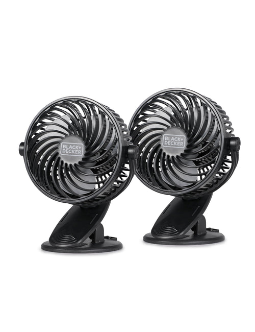 BLACK+DECKER Dual-Mode 4" Desk Fan Kit - Clip & Stand – product image 2