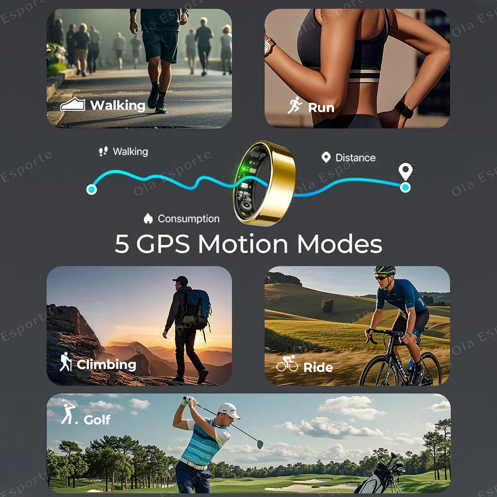Smart Fitness Ring with Sleep & Activity Tracking