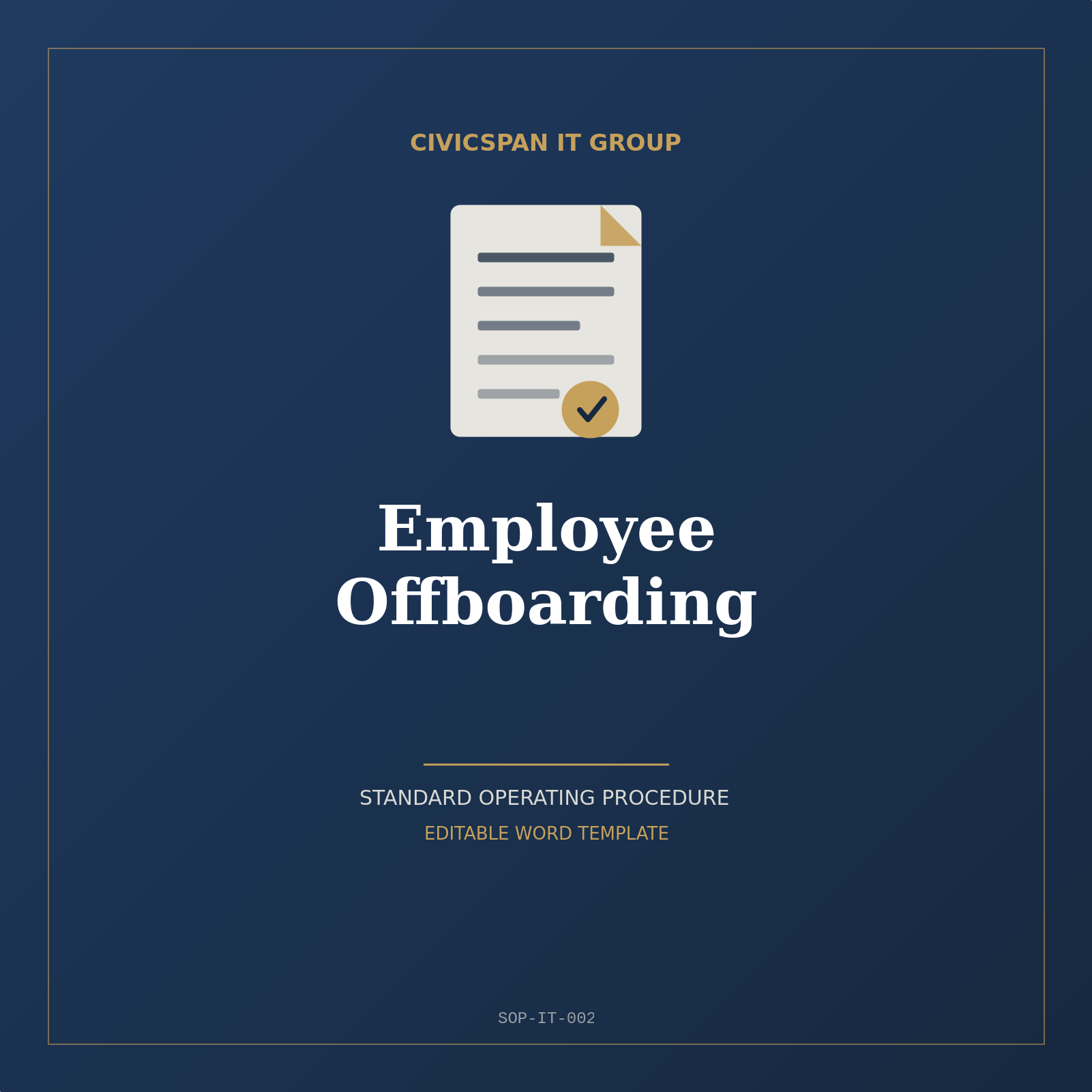 IT Employee Offboarding SOP Template (Word/.docx)