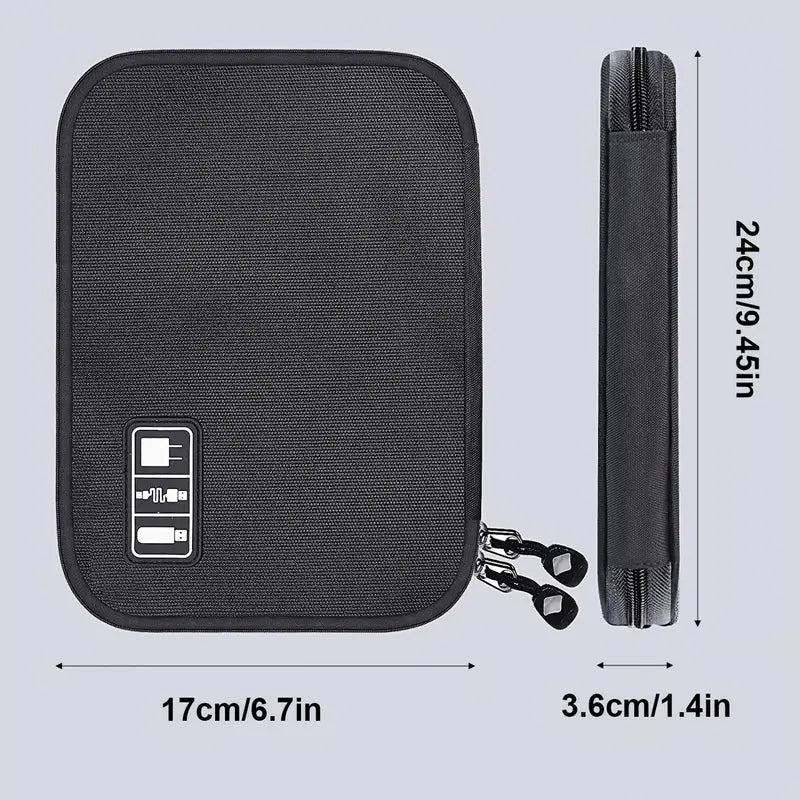 Compact Portable Tech Bag for Cable Storage (1pc)