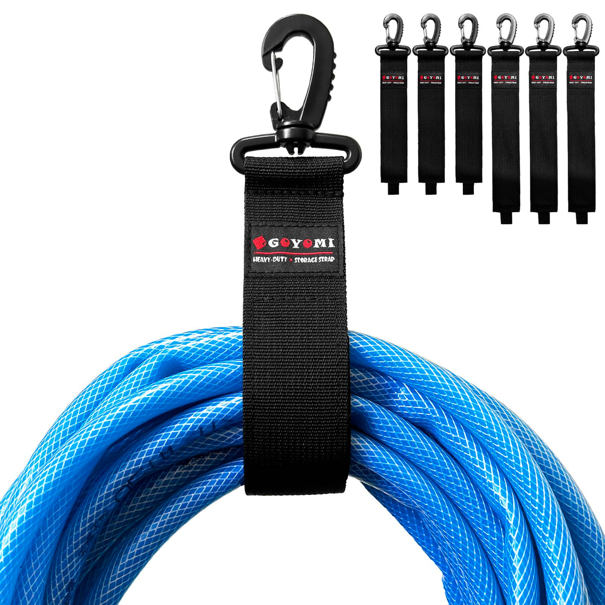 Heavy-Duty Extension Cord Holder Storage Straps - 6 Pack (Assorted) – product image 3