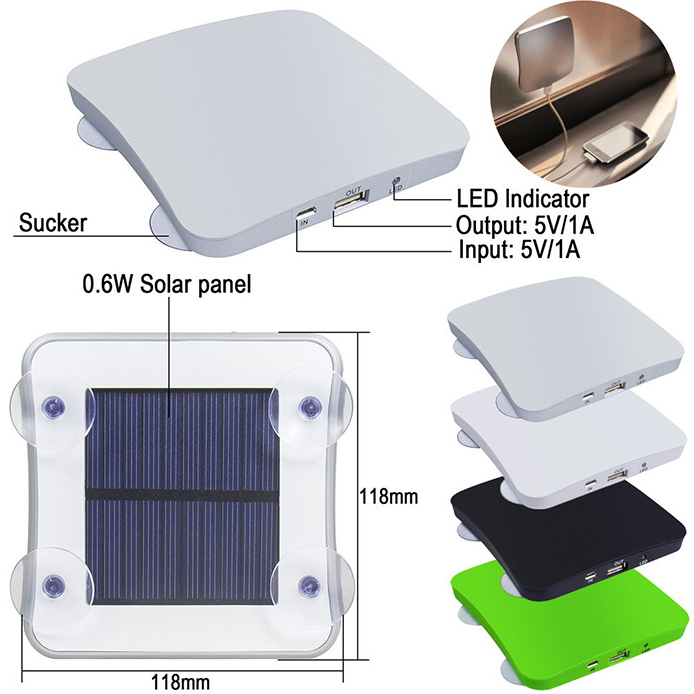5200mAh Solar-Assisted Portable Power Bank