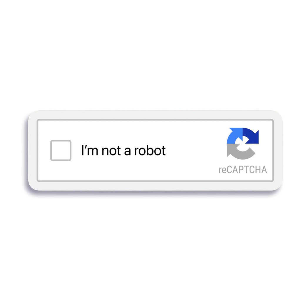 I Am Not A Robot Sticker Decal Notebook Car Laptop 5.5"x2" (Color)