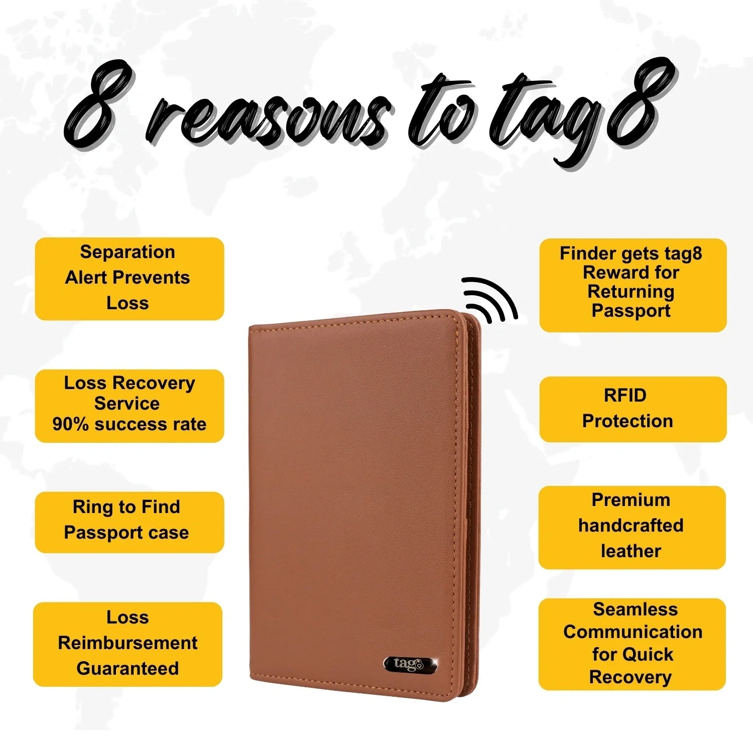 Dolphin Smart Leather Passport Tracker-2
